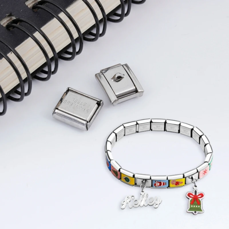 Durable Stainless Steel Bracelet Material Wristchain Combination Modules Versatile Wristband Kits for DIY Enthusiasts