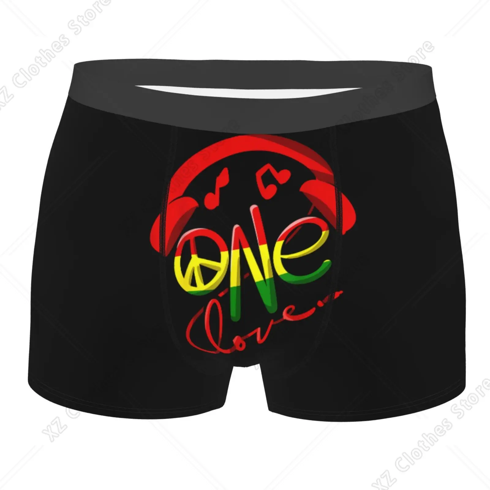 Rasta Reggae Retro Vintage Sunset Jamaica Vacation Pattern Men's Underpants Comfortable Cartoon Duck Man Underwear Mens Clothing