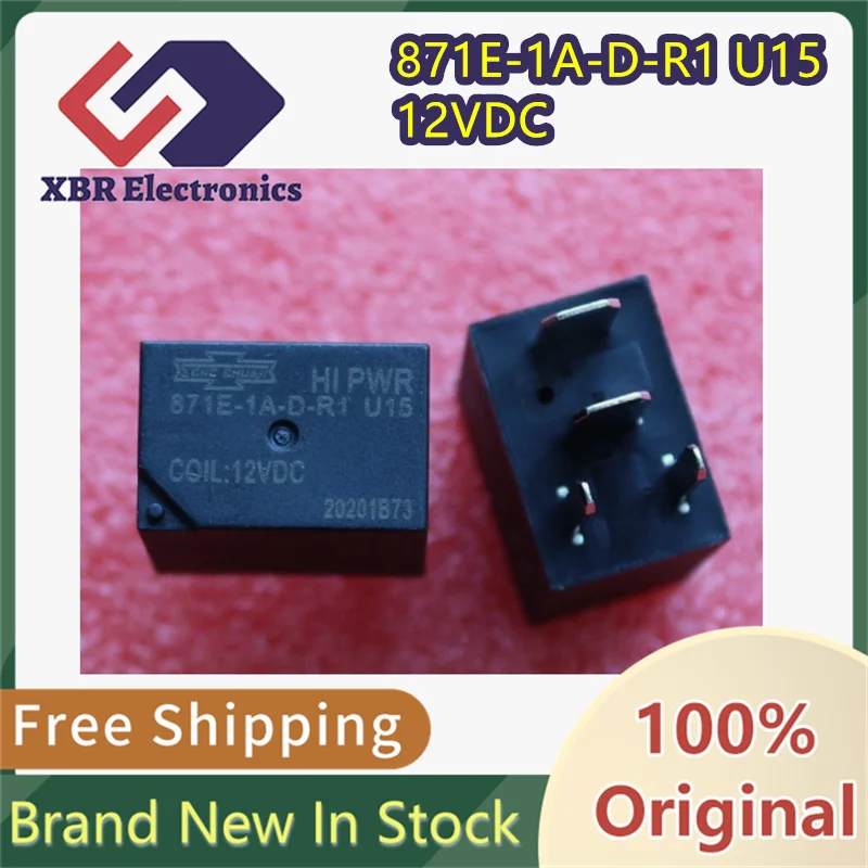 

(5/50 pieces) 871E-1A-D-R1 U15 12VDC automotive relay 4-pin brand new genuine product in stock, fast shipping, free shipping