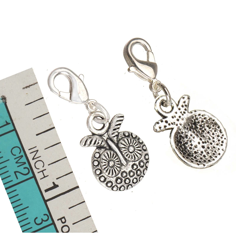 40pcs Charms For Making Keychains DIY Metal Silver Owl Jewellery Accessories Supplies Bracelets Made Crafts Dangles Suspension