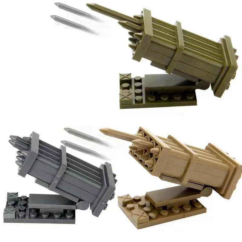 The  Weapons Throwable Cannon Artillery Weapon SWAT Building Blocks Educational Toys for Children Gifts