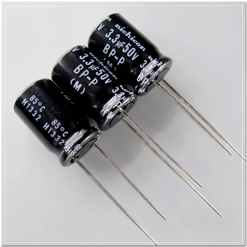 5PCS/20PCS Nichicon BP-P Series 50V 3.3uF Non-Polarized Electrolytic Capacitor for Audio