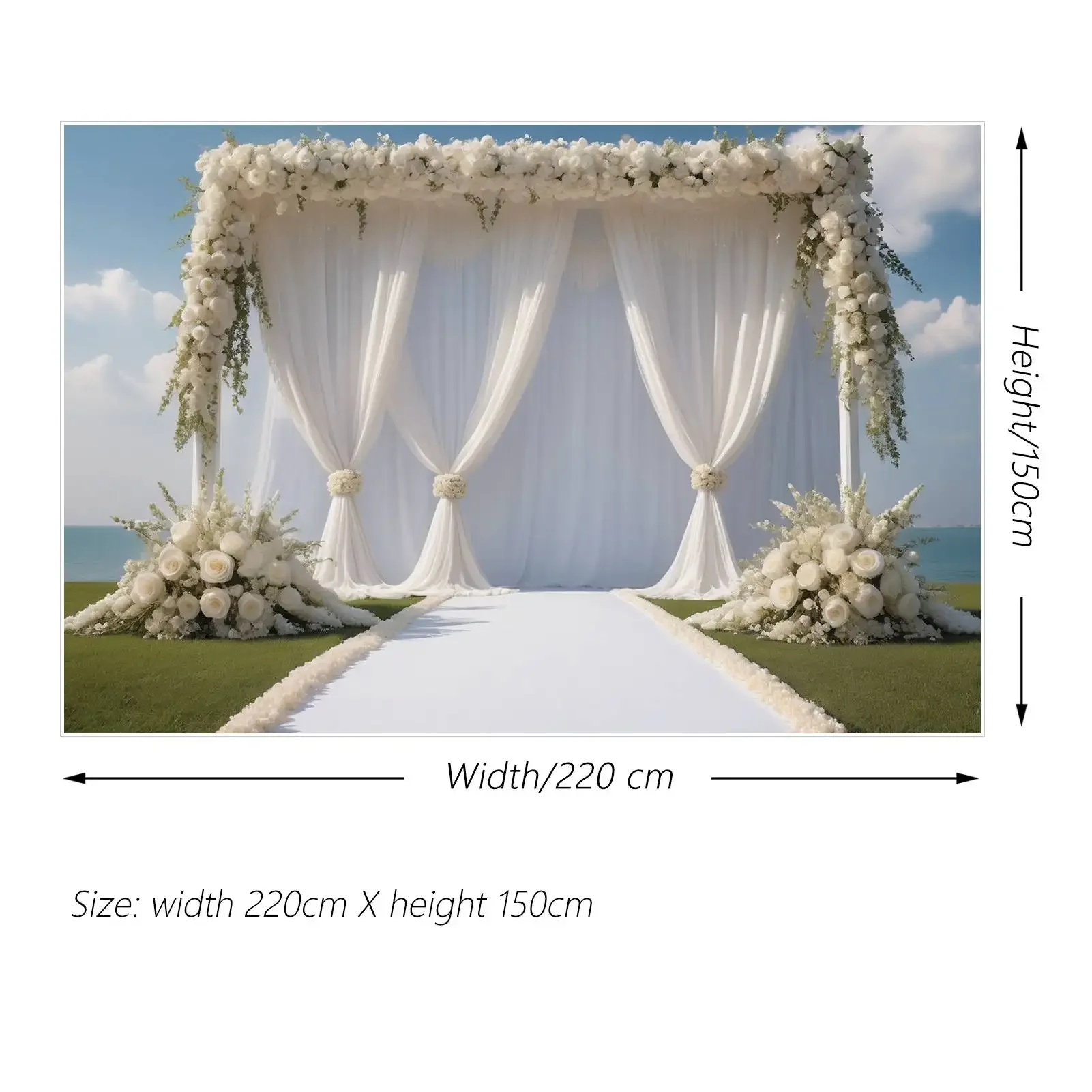 Mon.qg ฉากหลังสำหรับพิธีฤดูใบไม้ผลิสำหรับการถ่ายภาพสนามหญ้างานแต่งงานม่านฉากหลังรูปภาพงานปาร์ตี้ปรับแต่งช่อดอกไม้ขนนก