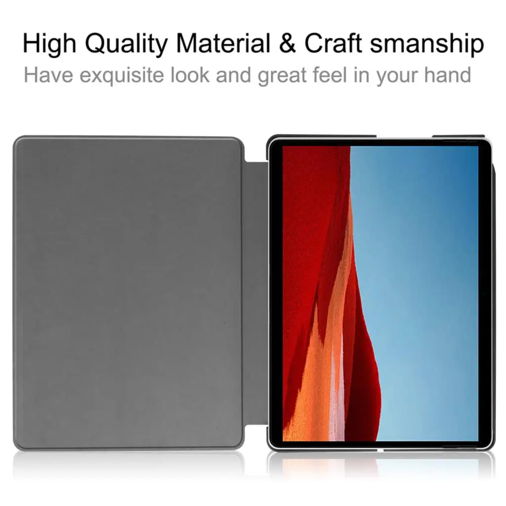 PU Leather Case For Microsoft Surface Pro 4 5 6 7 12.3 inch Surface Go 1 2 3 Pro 8 13  Flip Stand Cover Protective Case