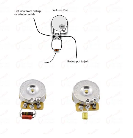 Top Quality Treble Bleed Kit Cap (Capacitor) for Electric Guitar Accessories Discount in Stock