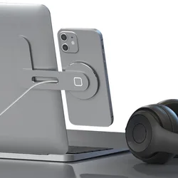 15W Fast Wireless Charger Magnetic Phone Holder forMagsafe forIPhone 14 13 12 Metal Expansion Bracket Laptop Screen Side Mount