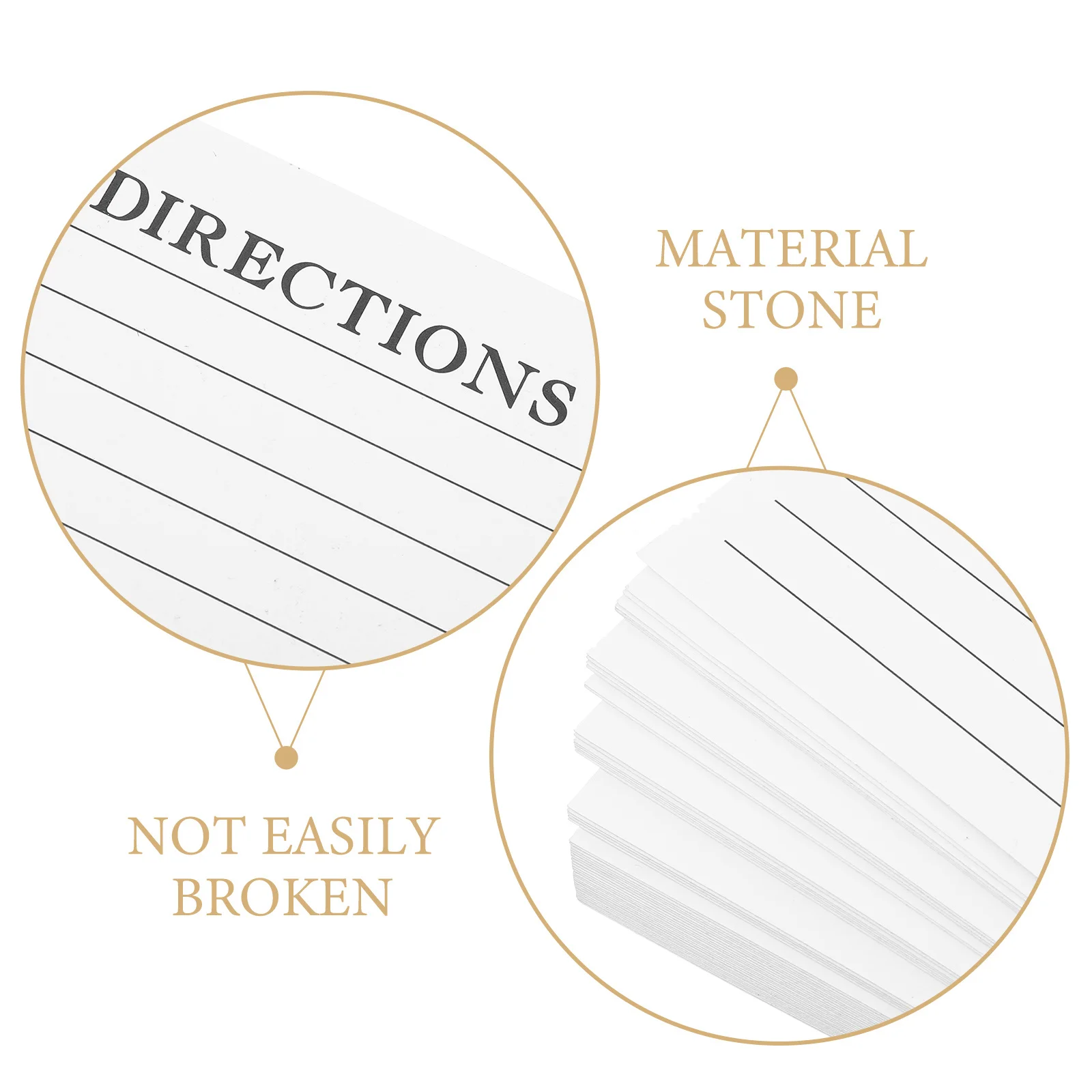 

50Pcs Blank Recipe Cards Double Sided for Wedding Bridal Shower Organizing Recipes Thick Paper Kitchen Note Cards