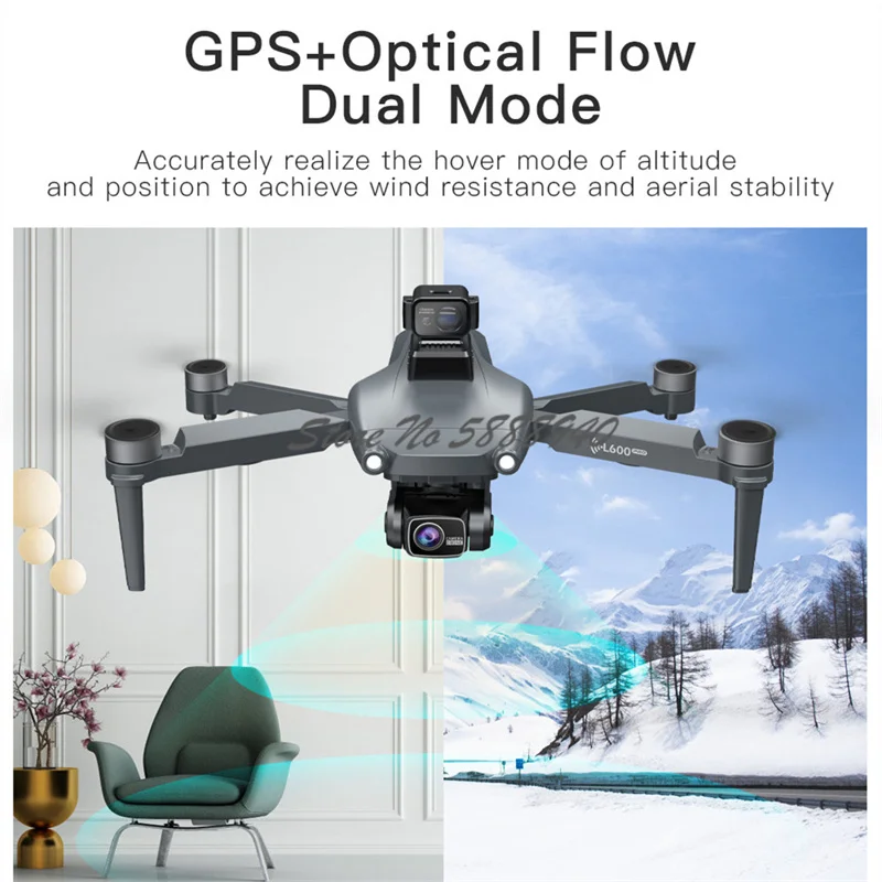 Smart 360° Obstacle Avoidance GPS Remote Control UAV Drone 3KM 4K ESC Camera Brushless GPS Follow Me One Key Return RC Drone Toy