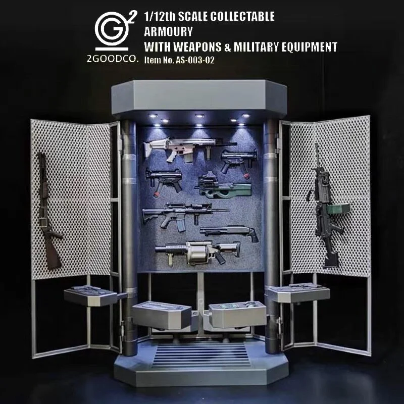 

2GOODCO 1/12 Scale Bat Hero Man Quipment Arsenal Mecha Girl Figma 6inch Action Figure Plastic Model Accessory Scene MP5K Toys