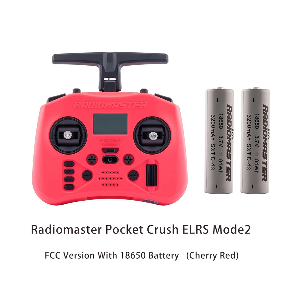 Radiomaster Pocket Crush 2,4 GHz ELRS Hall Gimbal-zender Afstandsbediening Draagbare lichtgewicht opvouwbare antenne