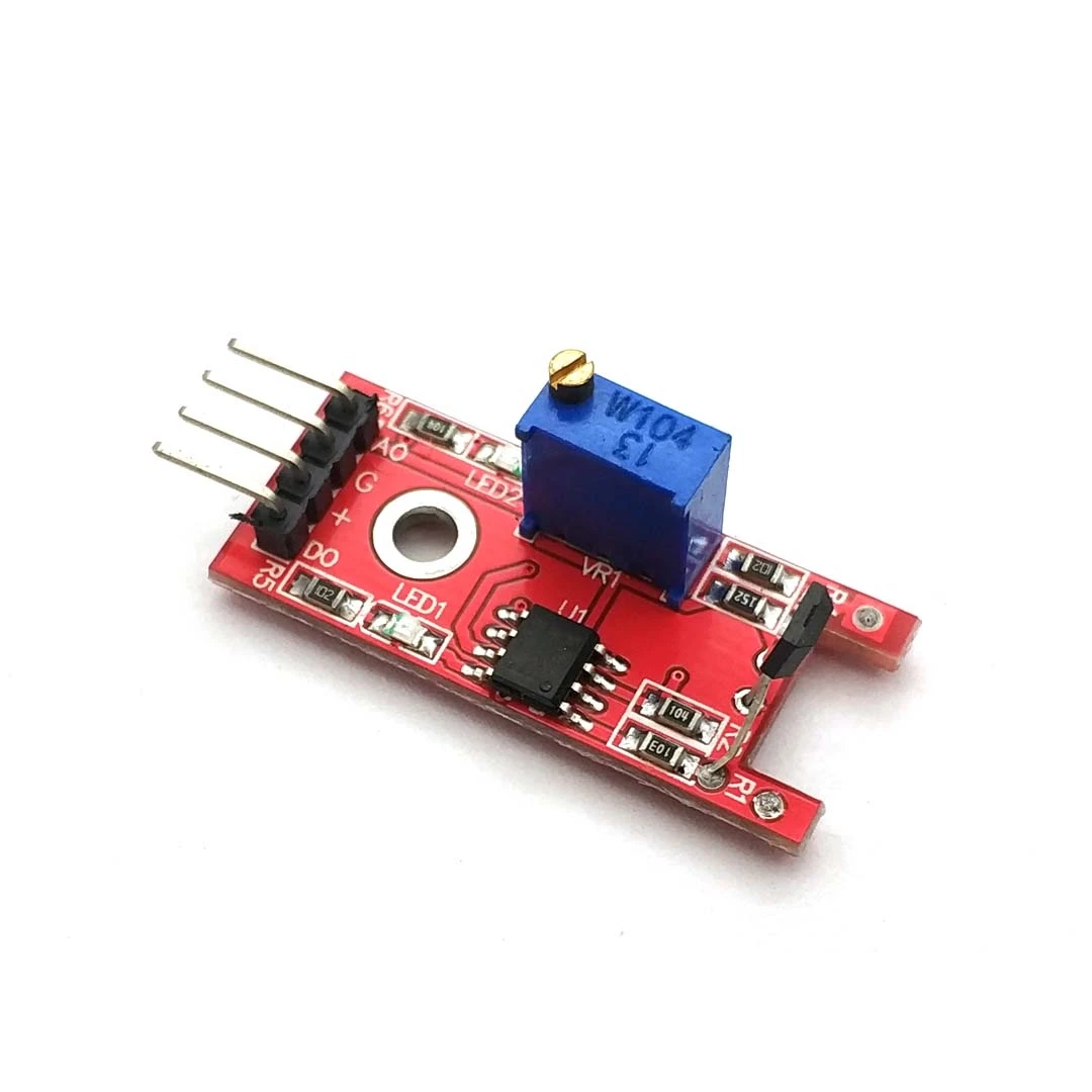 บอร์ดเซ็นเซอร์แม่เหล็กแบบเส้นตรง KY-024โมดูลนับความเร็วห้องโถงเซ็นเซอร์สำหรับ Arduino เซ็นเซอร์ KY024โถง DIY