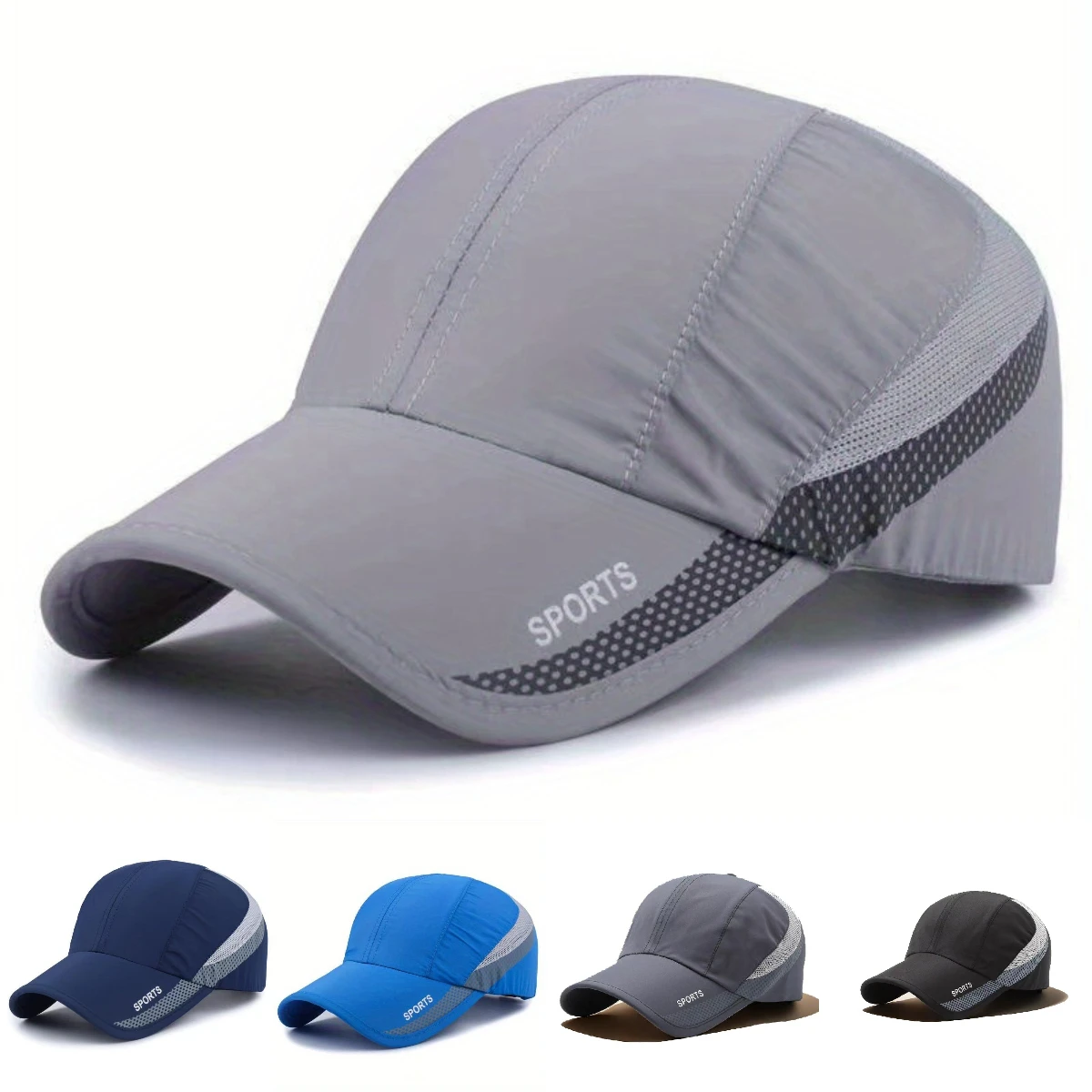 

Unisex Solid Color Quick Drying Peaked Hat Lightweight and Easy To Carry Sun Hat Sunshade and Breathable Simple Leisure Dad Hat