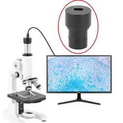 5MP 8MP USB Type-C Digital Eyepiece Camera Stereo Biological Microscope Industrial Video Camera Free Driver + Adapter 23.2 30mm