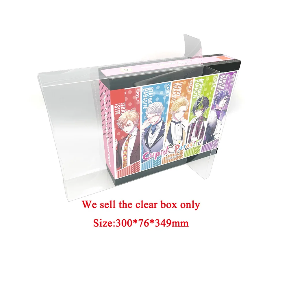 2PCS Clear transparent cover box For SWITCH NS Otome Games Transparent Display storage PET Box 300*76*349mm