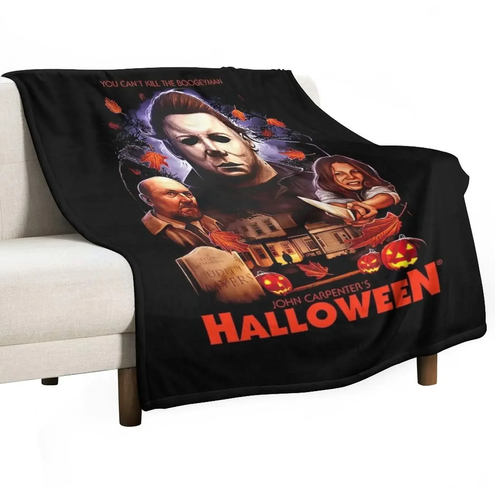 Halloween He is Gonna Get You Throw Blanket Sofa Throw Kid'S Thins Warm Soft Plush Plaid Soft Plaid Blankets