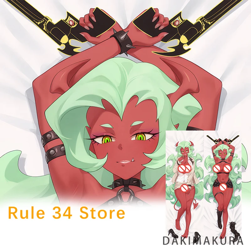 اللباس الداخلي والتخزين مع Garterbelt Scanty Dakimakura غطاء فروي أنيمي على الوجهين طباعة المخدة وسادة الجسم بالحجم الطبيعي