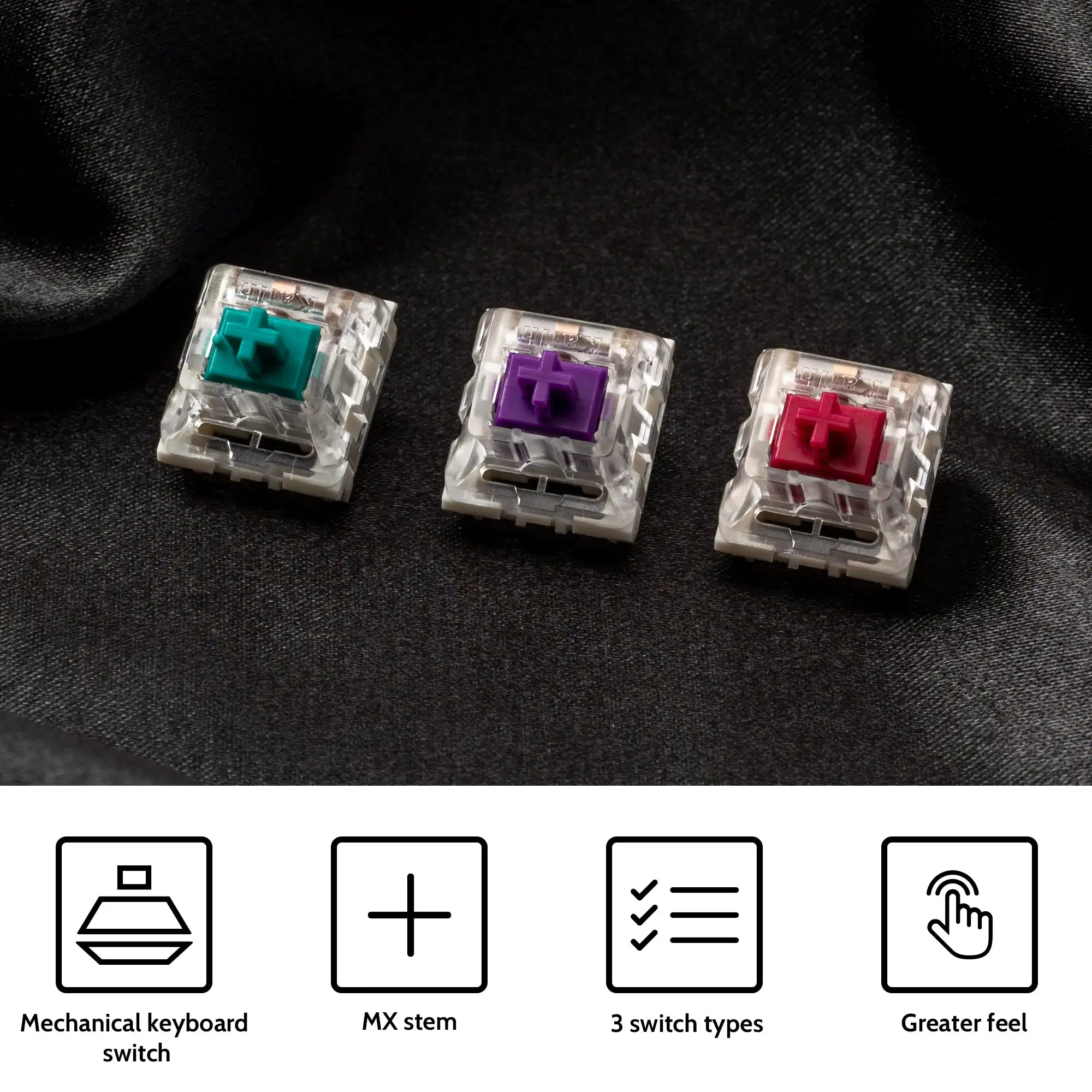 สวิตช์ kailh Pro 110ชิ้นสำหรับคีย์บอร์ดเชิงกล