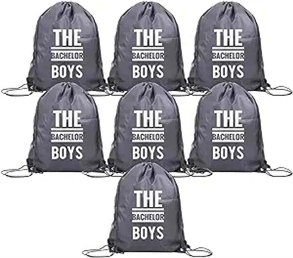 

Syiomlis 7 pack bachelor boy party drawstring bags,bachelor party favors for men bags,Party accessories,drawstring pouch bag bac