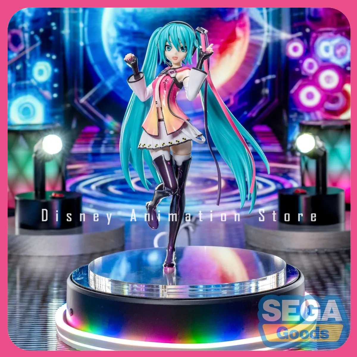 

В наличии 100% оригинальная SEGA Luminasta VOCALOID Hatsune Miku Project Diva Mega Star вокалист ПВХ экшн-фигурка модели куклы игрушки