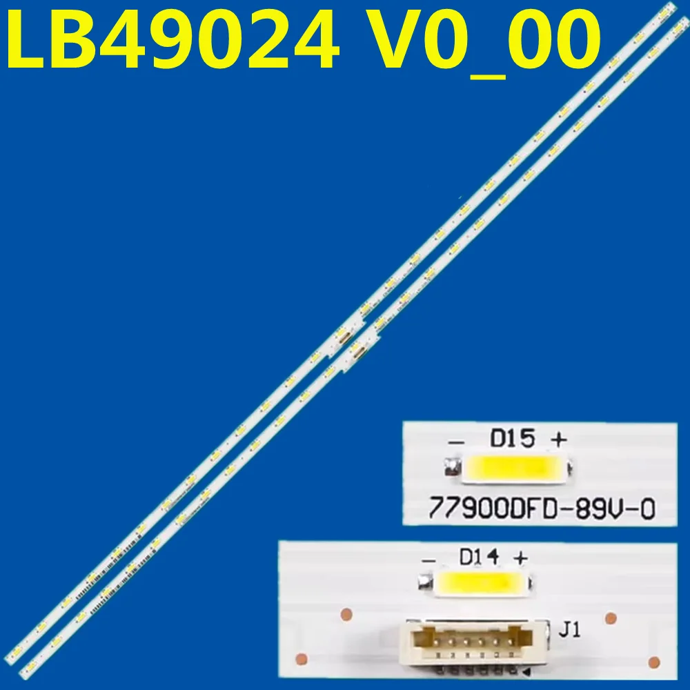 

10PCS LED Backlight Strip 27lamps For LB49024 V0_00 77900DFD E_S220003958K49F3ABR4MC KDL-49WF804 KDL-49WF805