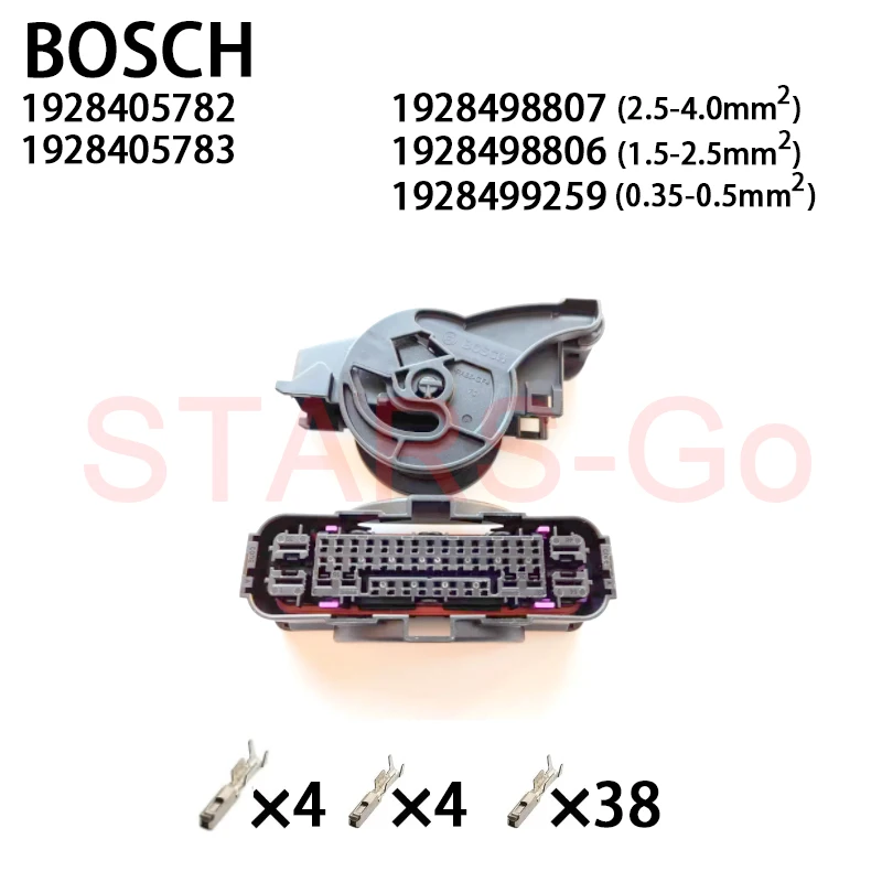 

1/10SET 1928405782 1928405783 1928498807 1928498806 1928499259 46Pin BOSCH Engine Computer Board Connector ECU Plug