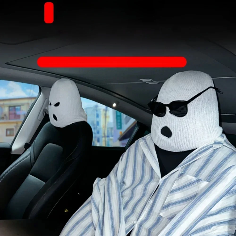 

Tesla Model 3 car seat head cover Model Y personalized mask artifact