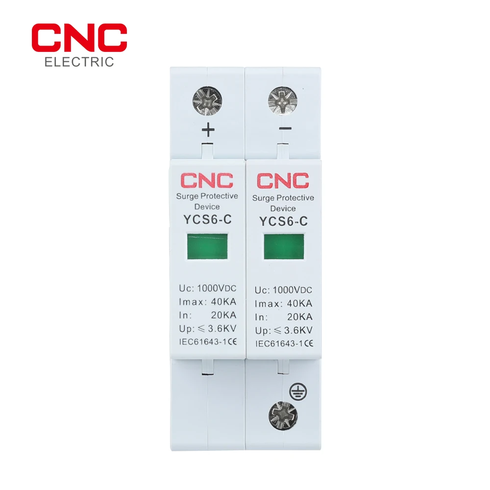 

CNC DC 2P 600/800/1000VDC Surge Protection Device 20-40kA SPD House Surge Protector