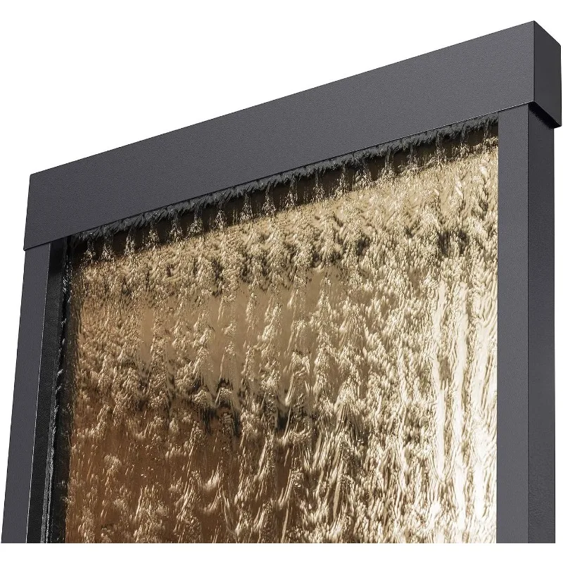 Imagem -06 - Fonte da Cachoeira do Espelho com Pedras e Luz Bronze 24 l x 10 w Mlt100