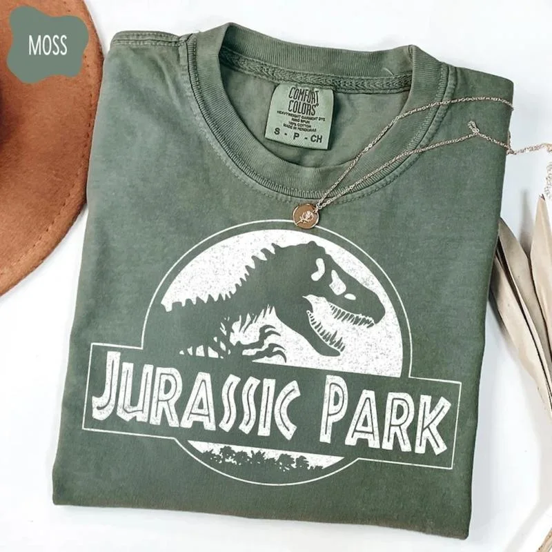 

Dinosaur Print T-shirt Women's Cross-Border Fashion Style Other Spring 2026 Regular Sleeve Other Material 100% T-shirt