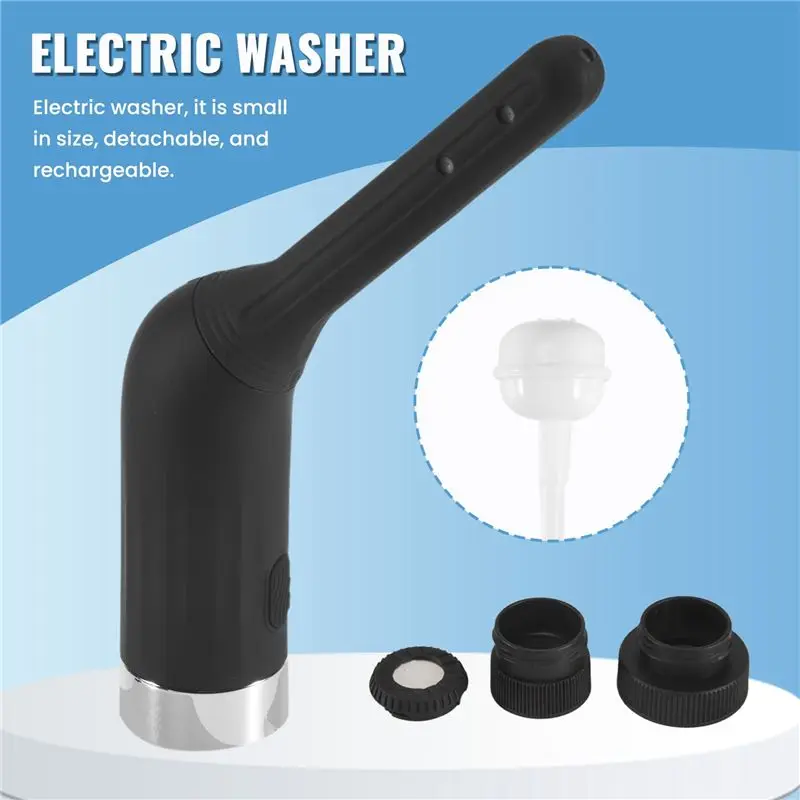 2X Enema Douches For Men Women, Automatic Electric Bidet Sprayer Personal Travel Bidet Douche For Colon Anus Cleansing