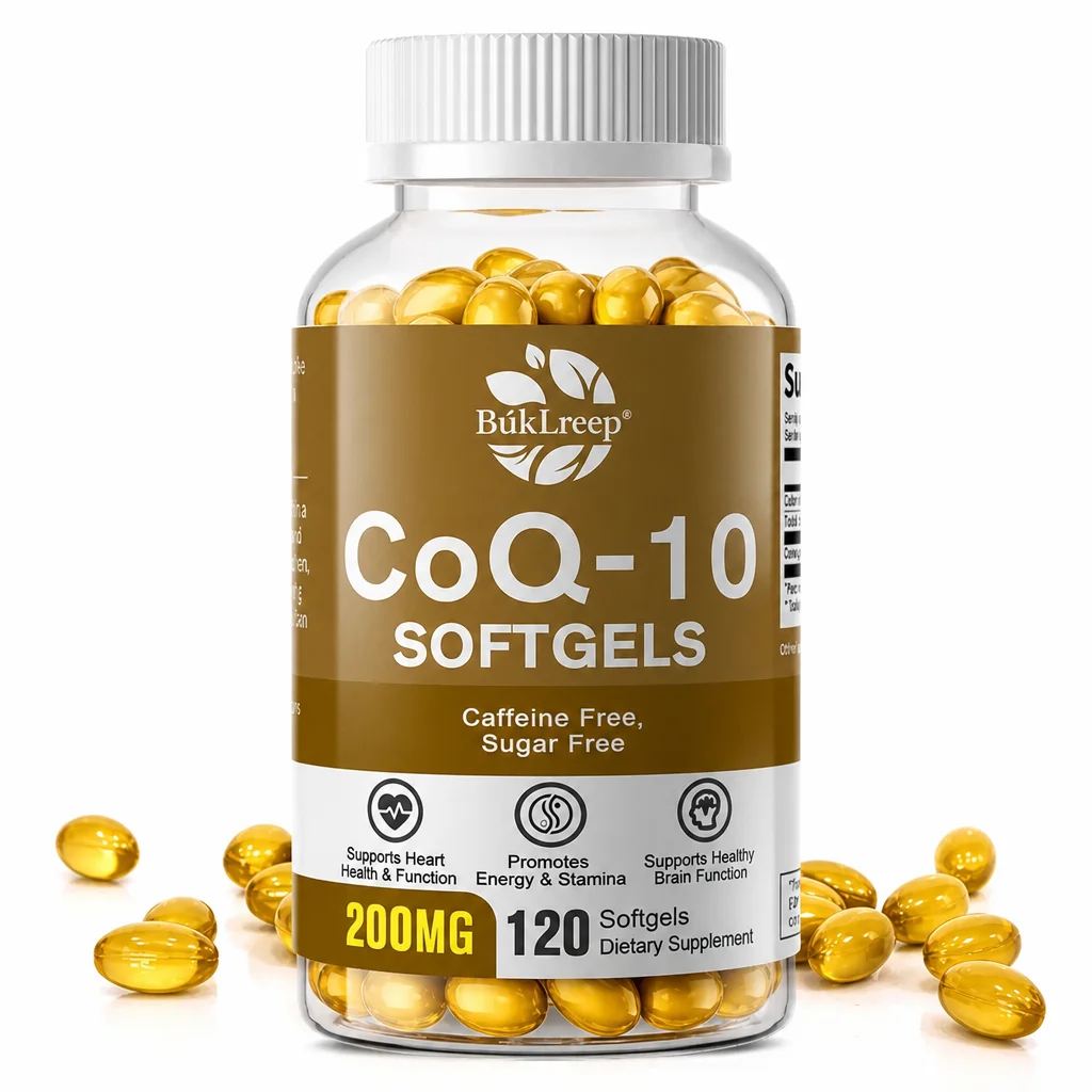 CoQ10 Supplement - Supports Heart and Cardiovascular Health, Anti-Aging, Energy Supplement, Gluten-Free, Non-GMO