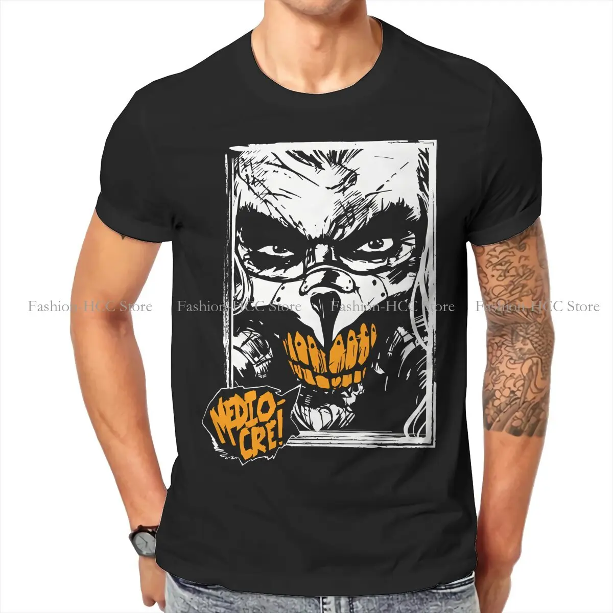 T-shirt Mad Max à col rond pour homme, vêtement classique en pur coton