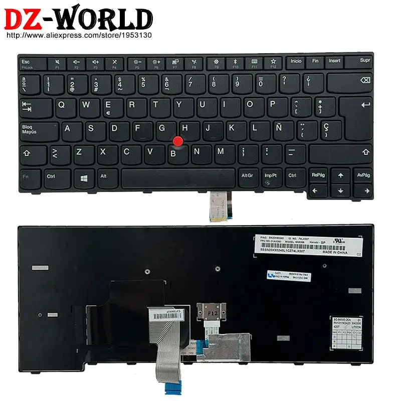 سبا ES الإسبانية CFR الكندية FR الفرنسية IT الإيطالية BR البرازيلي JA JP لوحة المفاتيح اليابانية لأجهزة الكمبيوتر المحمول لينوفو ثينك باد E470 C E475