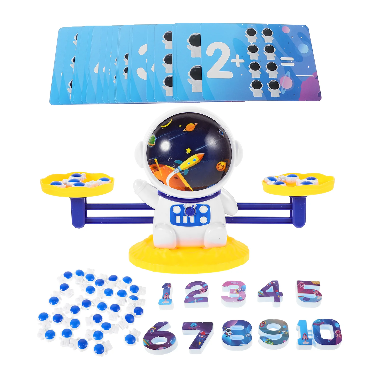 مجموعة واحدة من مقياس التوازن لرائد الفضاء للأطفال في مرحلة ما قبل المدرسة، لعبة العد التعليمية للرياضيات في مرحلة الطفولة المبكرة، ميزان للأطفال #3