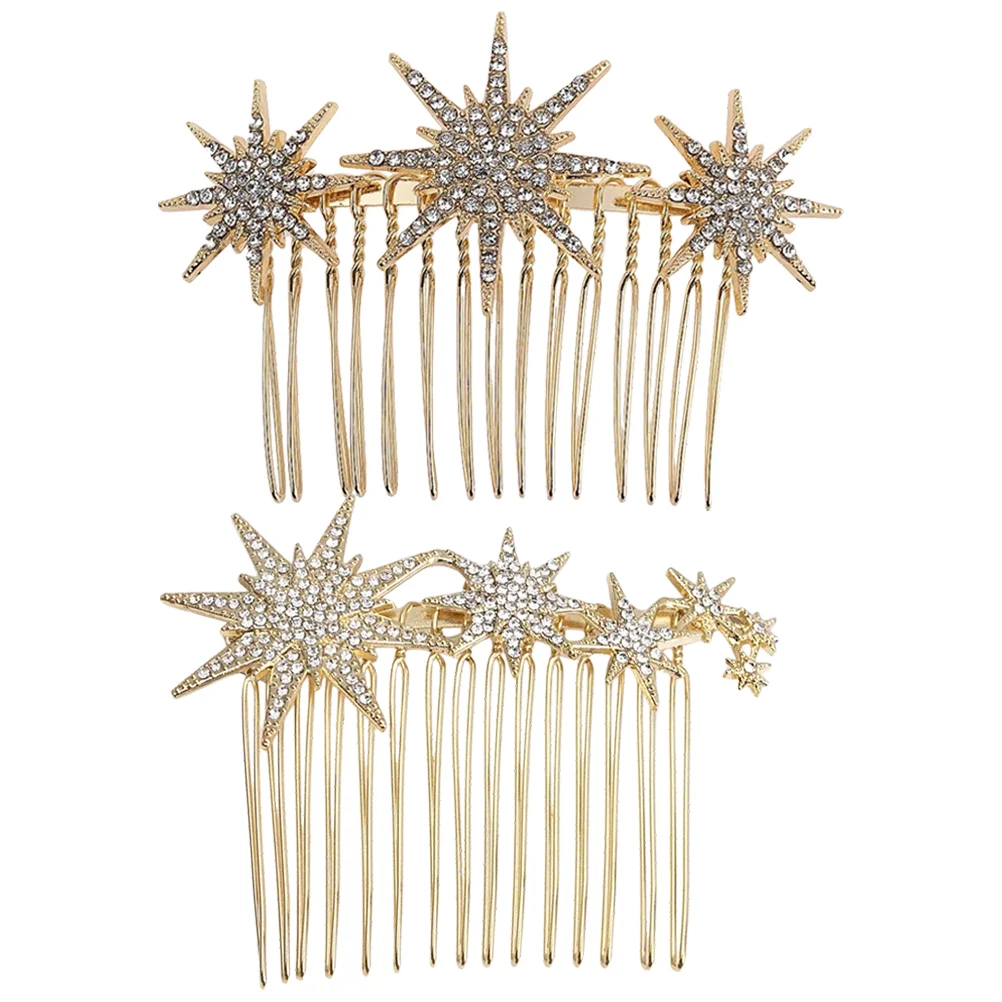 

Wedding Decor Snowflake Hair Comb Decoration Accessories for Women Edging Decorative Combs