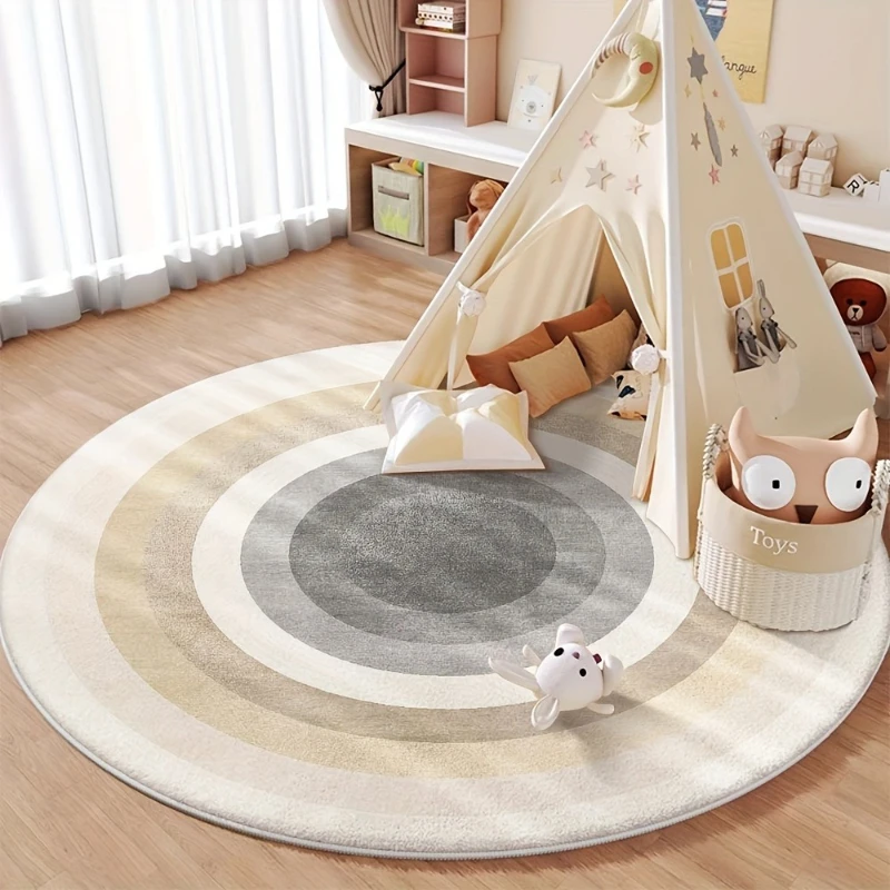 

Minimalist Style Gradient Color Round Living Room Carpet Light Circle Carpet Home Decor Rug Table Sofa Chair Floor Mat