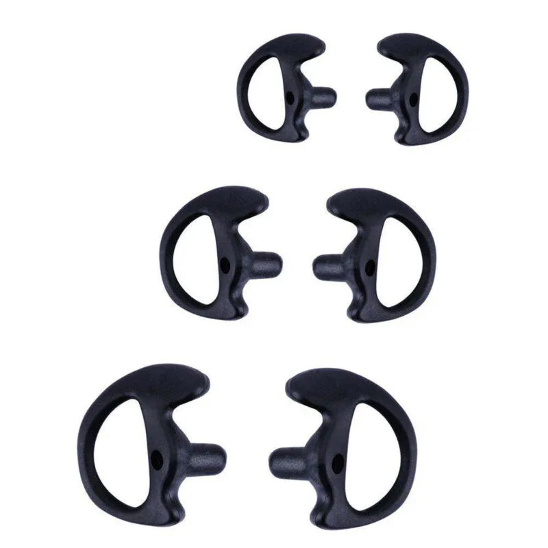 3 Pair 2-Way Radio Ear Mold Replacing Earpiece Insert For Acoustic Coil Tube Soft Comfortable Durable And Healthy