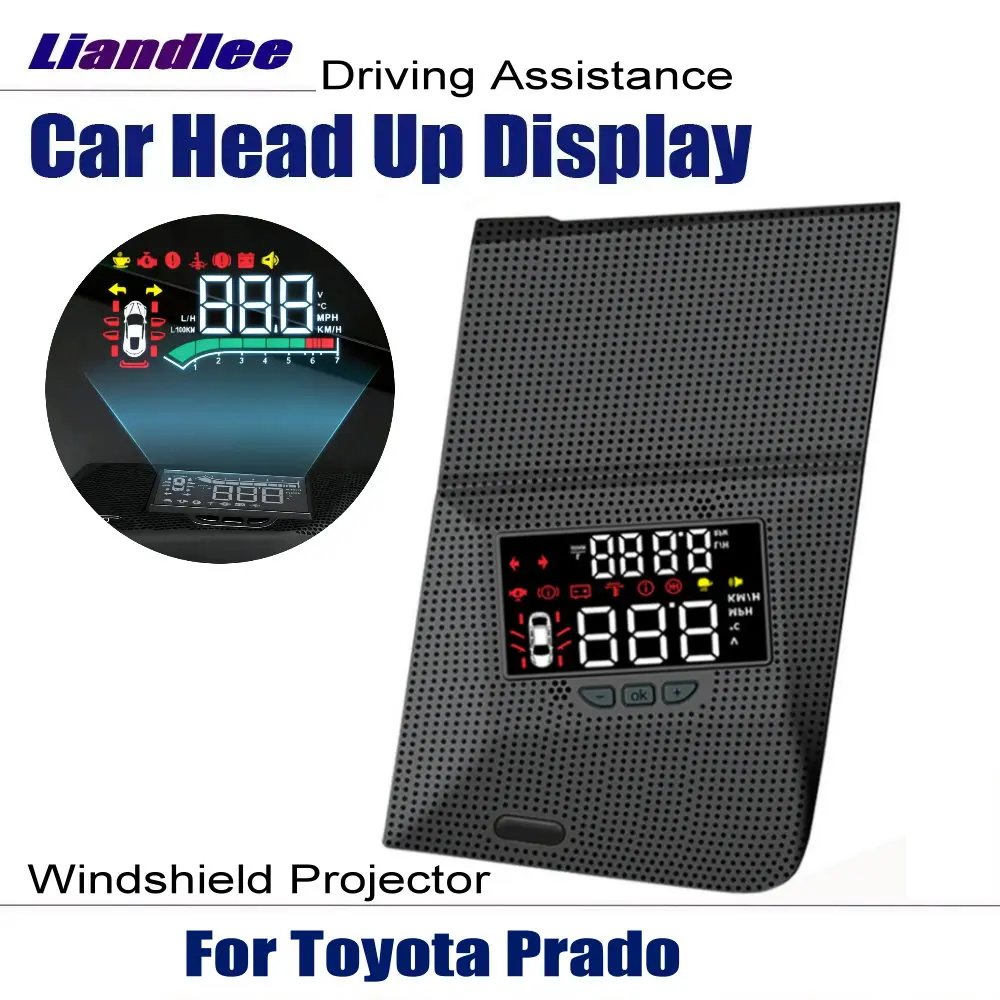 Car Head Up Display HUD For Toyota Land Cruiser Prado J150 2009-2023 Auto LED Screen Electronic Accessories Windshield Projector