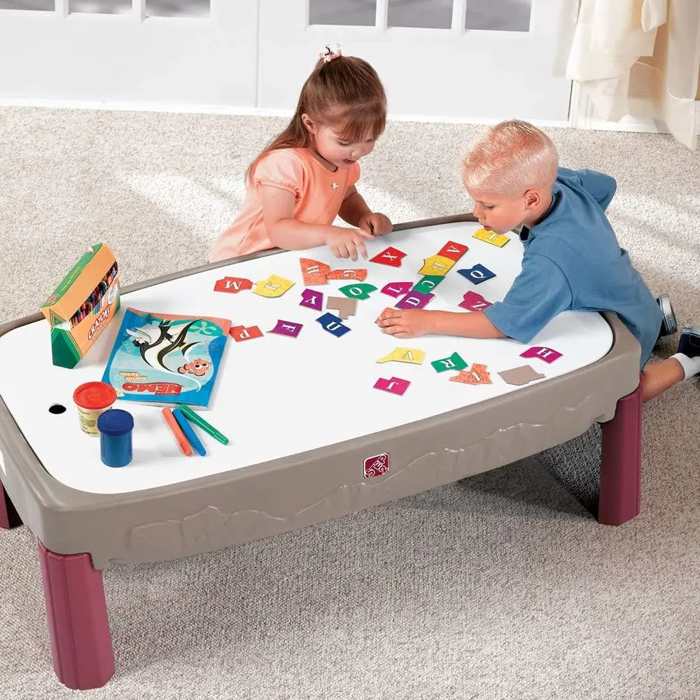 Deluxe Canyon Road Train & Track Table, Kids Activity Table for Cars, Cover Included, Made of Durable Plastic, Includes 3-Piece