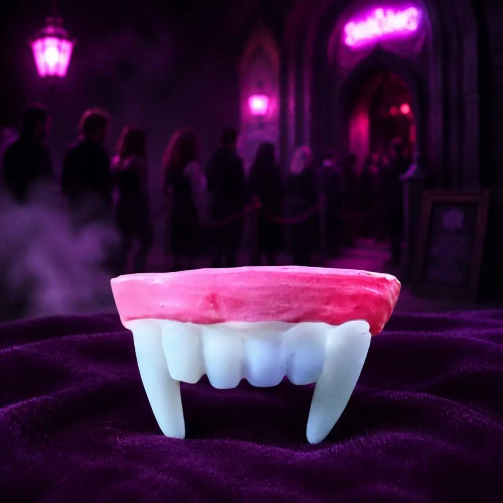 Script Killing Makeup Accessories Vampire Fangs for Halloween Halloween Dentures Props Set Funny Fake Vampire Teeth for Costume