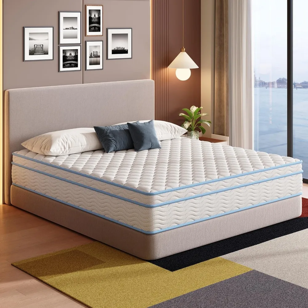 Advanced Gel Memory Foam Full Mattress: 12-Inch Soft and Comfortable Medium Firmness with Pressure Relief and Certification