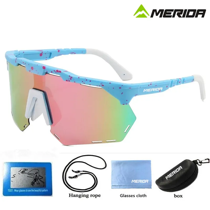 

MERIDANew Men's and Women's Cycling Polarized Sunglasses, Running and Mountaineering Glasses, Party Photography Colorful Sunglas