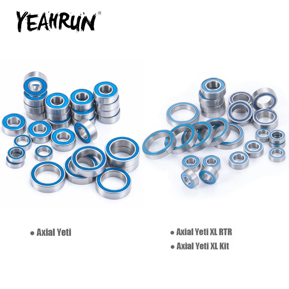 

YEAHRUN 28 шт./24 шт., металлические ступицы, ось, резиновый уплотненный подшипник для Axial Yeti /Yeti XL, детали для модификации радиоуправляемого автомобиля 1/10