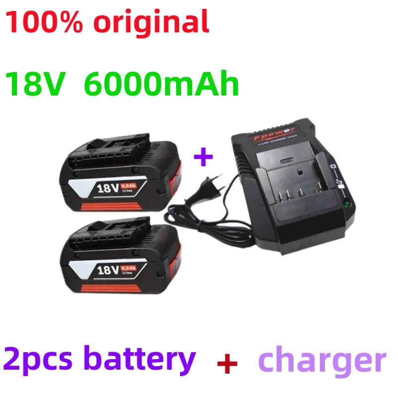 

2022 original new 18v 6000mah lithium ion battery is 18v 6.0ah backup battery, and portable replacement bat609