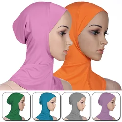 1PC Women Muslim Underscarf Head Cover Muslim Headscarf Inner Hijab Caps Islamic Underscarf Ninja Hijab Scarf Hat Cap Bonnet