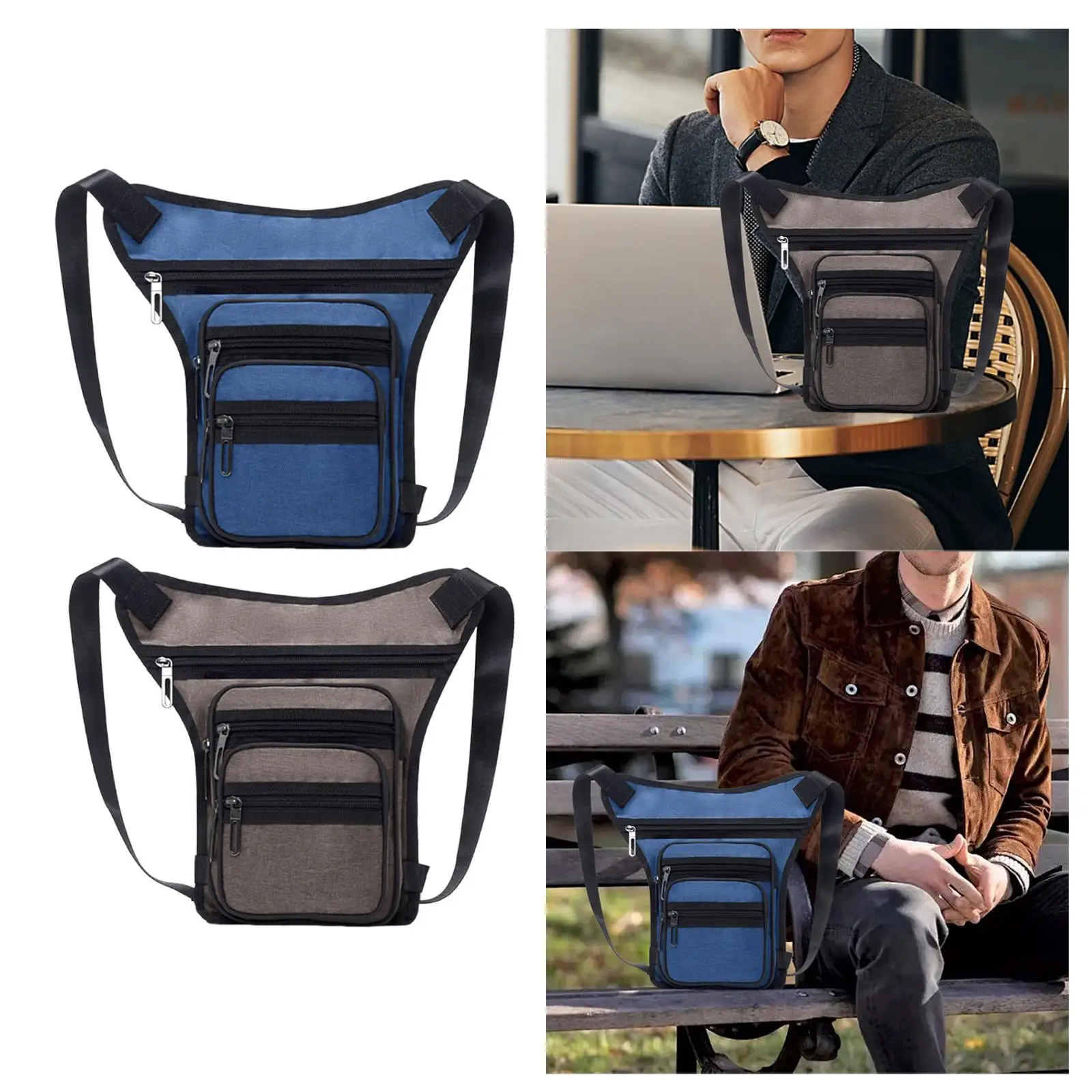 

Сумка на ногу, водонепроницаемая поясная сумка из ткани Оксфорд, многофункциональная сумка на ногу, сумка на бедро для езды на велосипеде, рыбалки, пешего туризма, мотоцикла