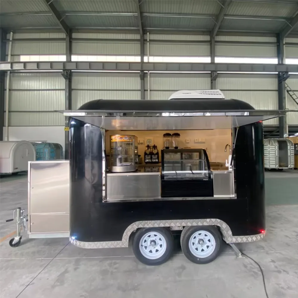 

Airstream Mobile Food Truck Trailer Fast Food Trailer Fully Equipped Kitchen Catering Trailer Street Food Concession Trailers