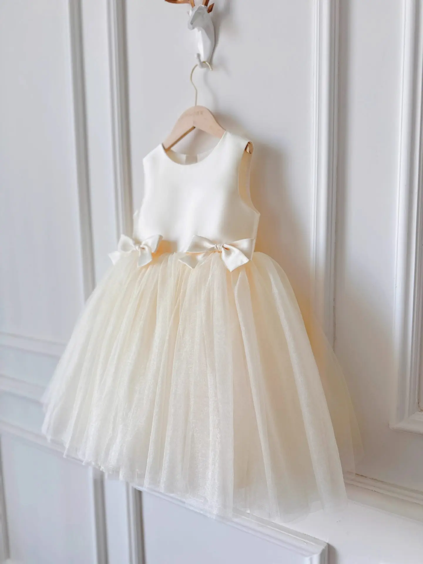 2026 New Baby Summer Girls Mesh Bow Vest Dress, Princess Kids Sweet Fashion Party Dress 1-8T 3