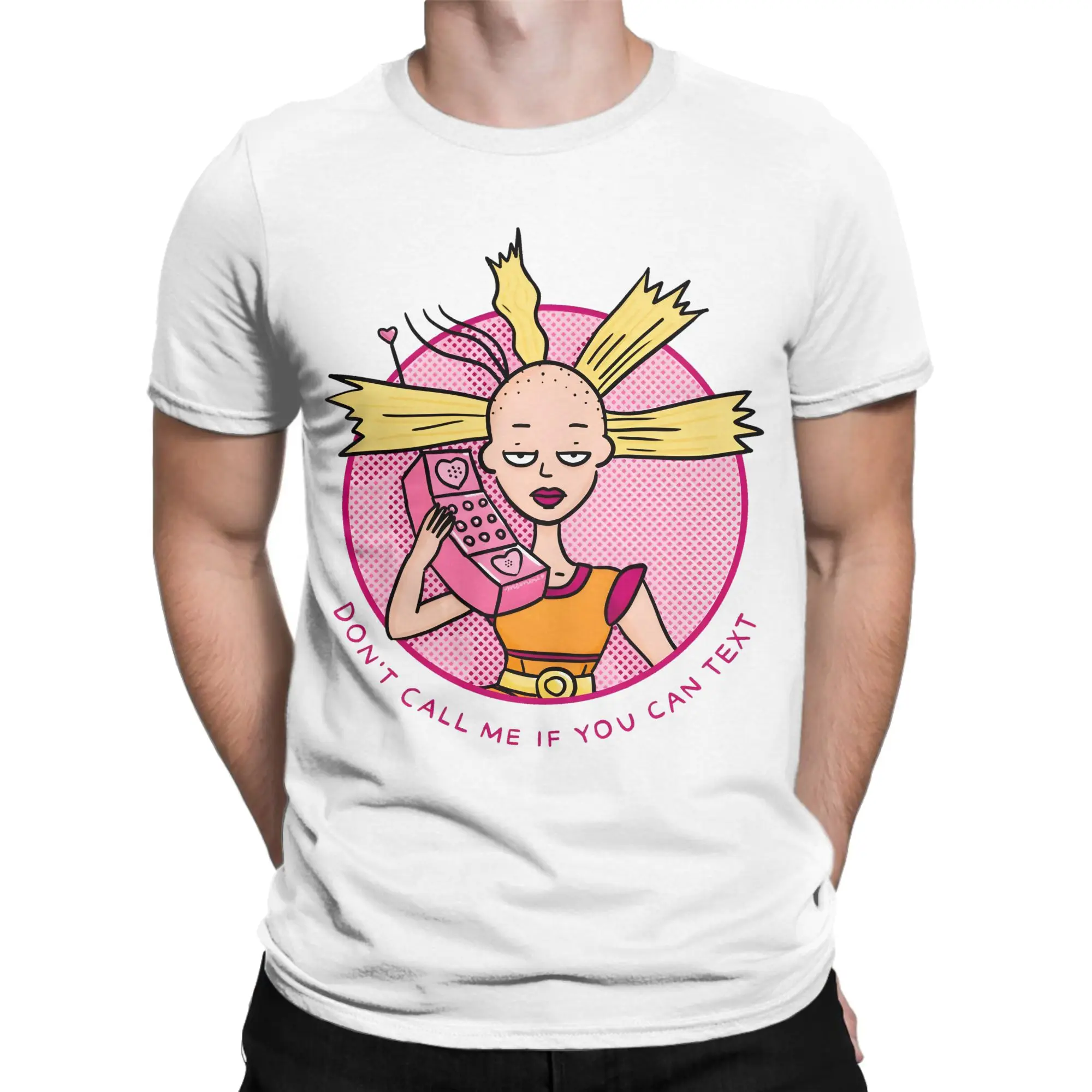 Anime R-Rugrat T-Shirt Sommer Cynthia Pickle Mode T-Shirts Herren 100 Baumwolle Bequeme Oversize-T-Shirts mit kurzen Ärmeln – Detail 1