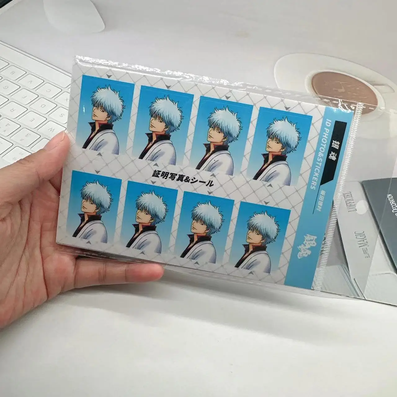 GINTAMA Sakata Gintoki pegatinas de Anime taza de agua funda de teléfono ordenador mochila gabinete DIY autoadhesivo impermeable pegatina